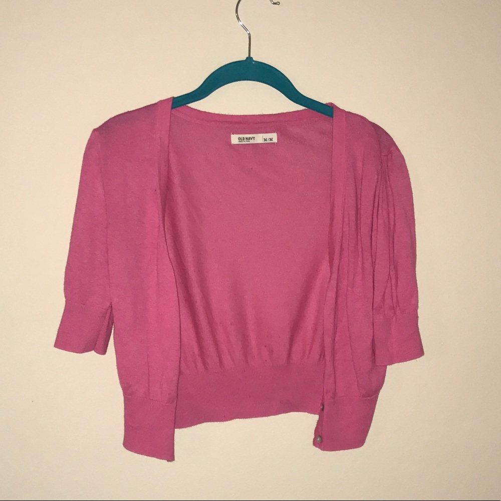 Old navy pink shrug cardigan